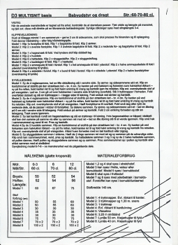 Multisnit D3 BASIS babymodeller str. 60-70-80