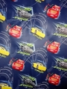 Dekostof Cars McQueen 150 cm bred mørklægning licenceprint